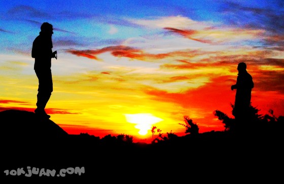 The Britos at sunset